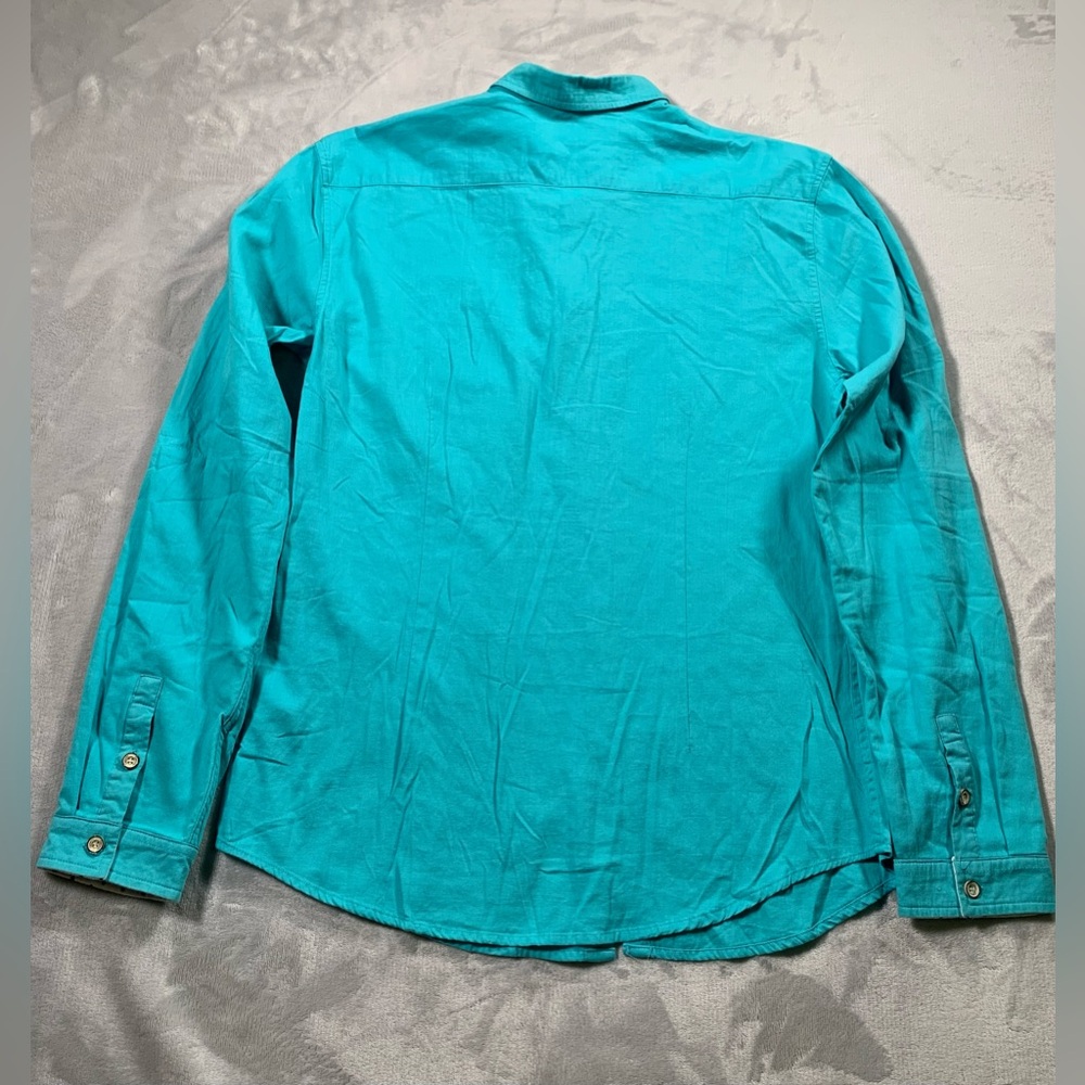 Allsaints Men's Turquoise Shirt - Picture 15 of 16